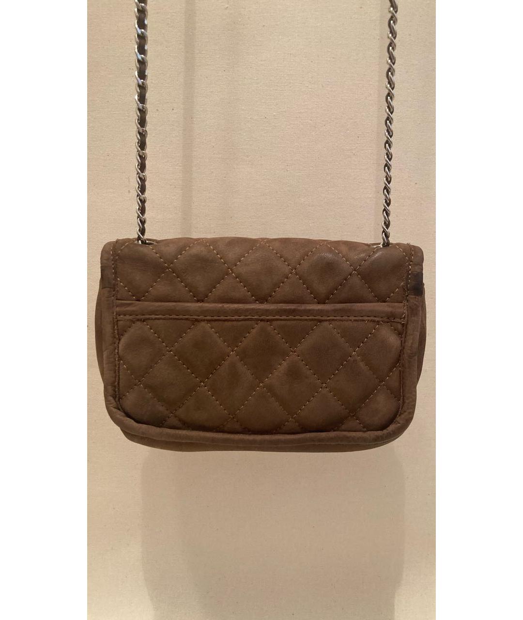 CHANEL Коричневая замшевая сумка через плечо, фото 3