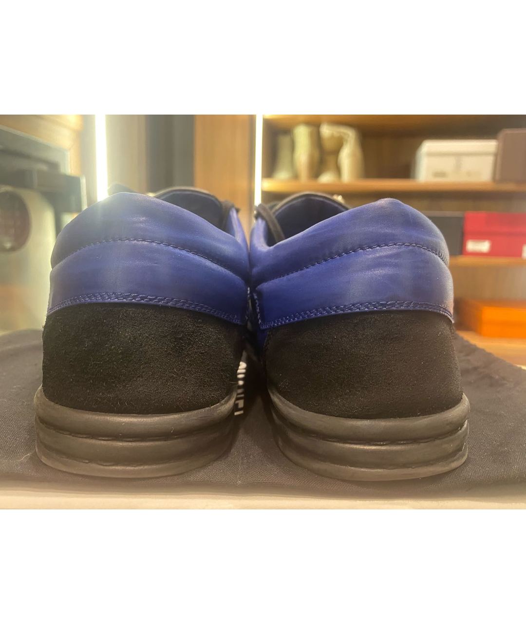 CHANEL PRE-OWNED Синие кроссовки, фото 4