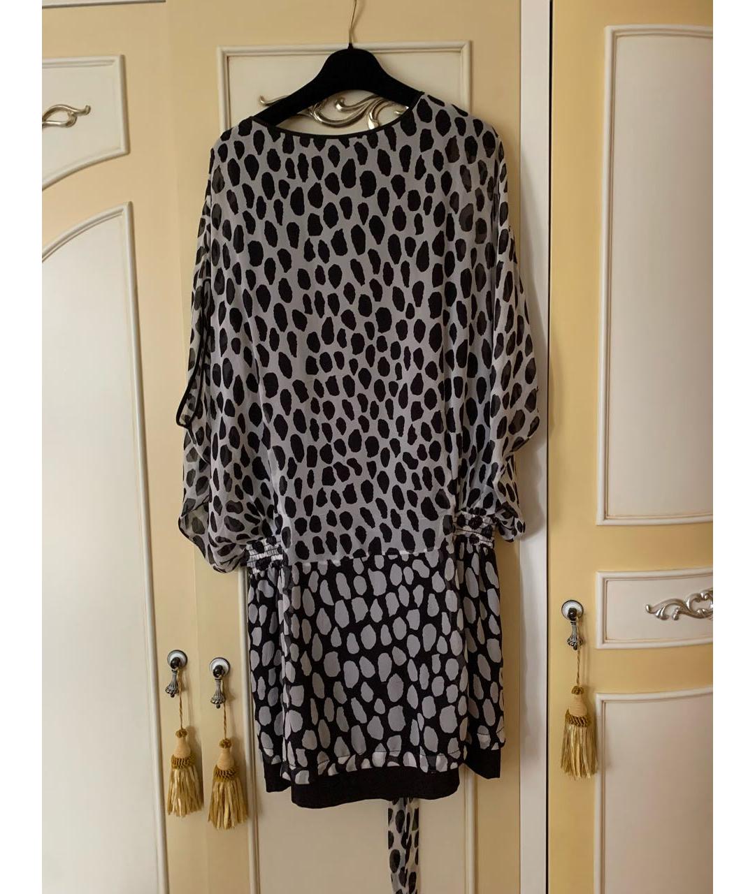 DIANE VON FURSTENBERG Черное шелковое платье, фото 2