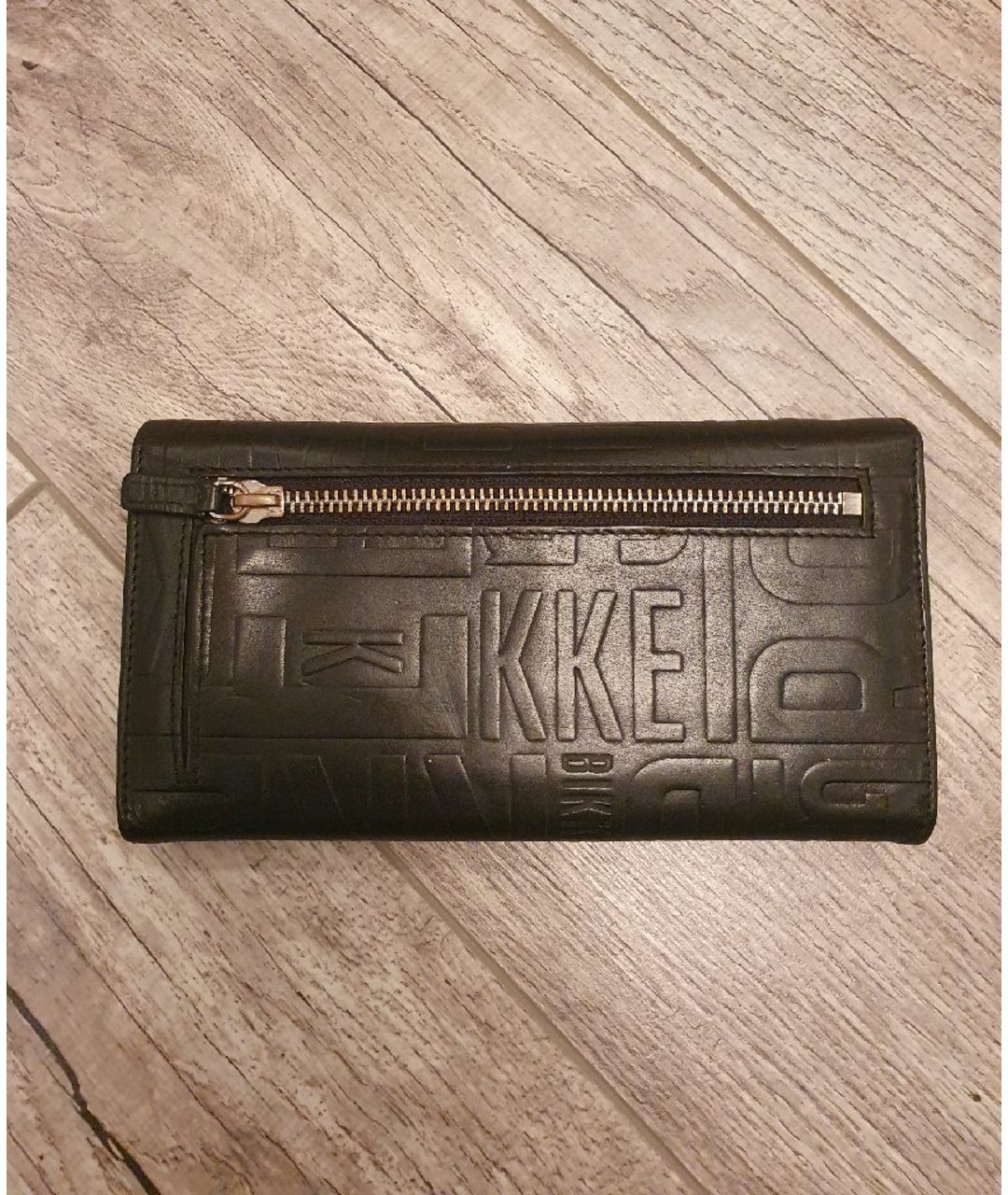 BIKKEMBERGS Черный кожаный кошелек, фото 2