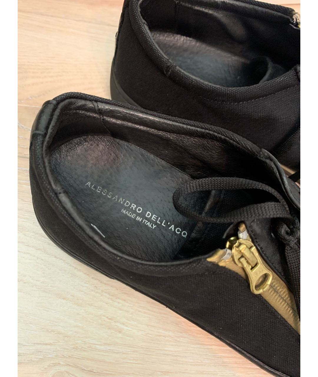 ALESSANDRO DELL'ACQUA Черные высокие кроссовки / кеды, фото 5