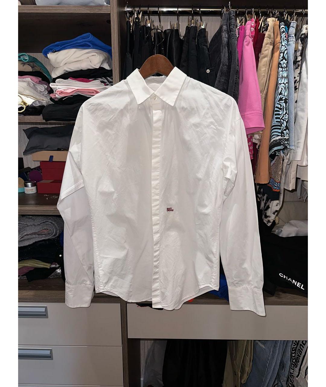 DSQUARED2 Белая хлопковая рубашка, фото 6