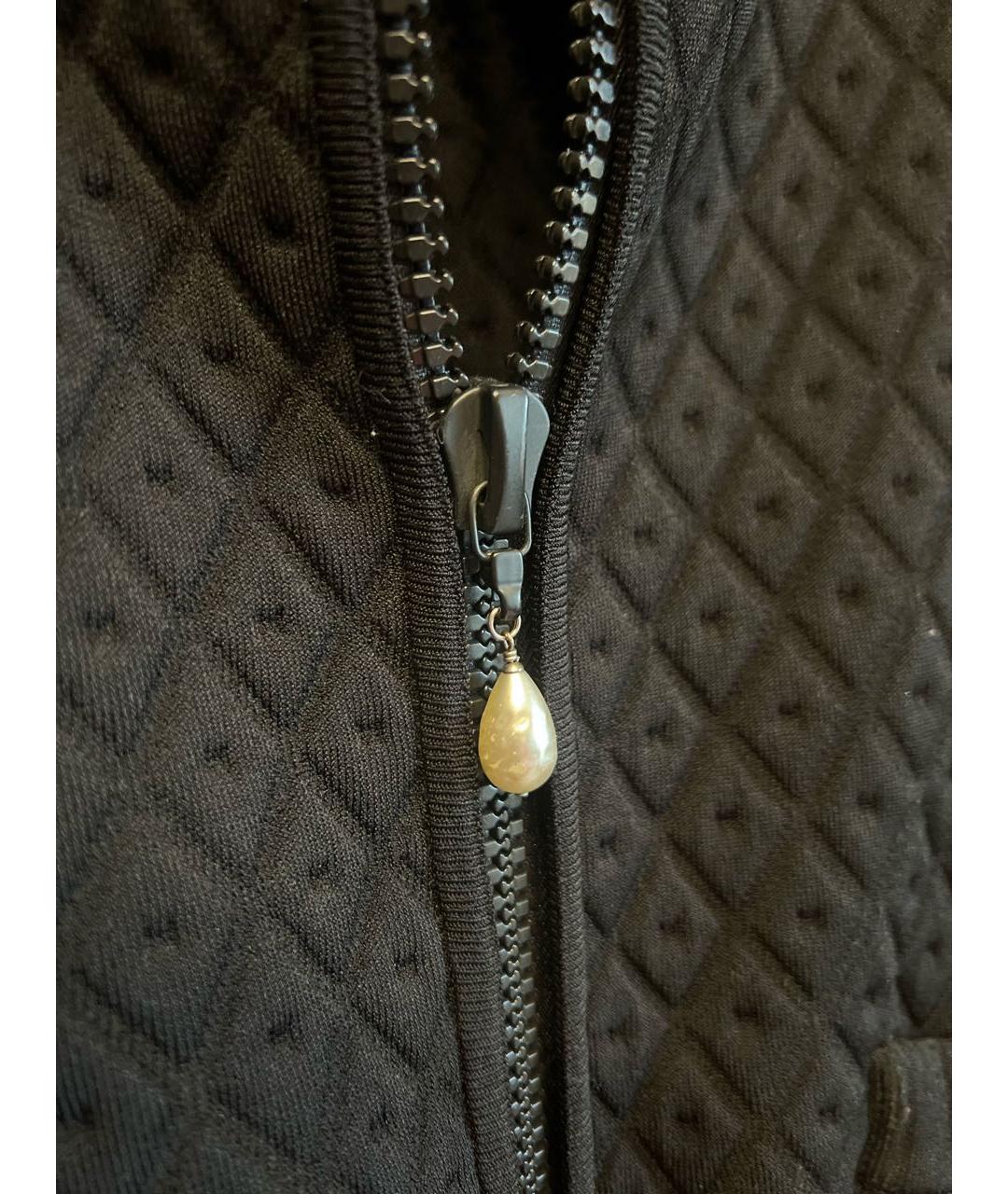 CHANEL PRE-OWNED Черная вискозная куртка, фото 6