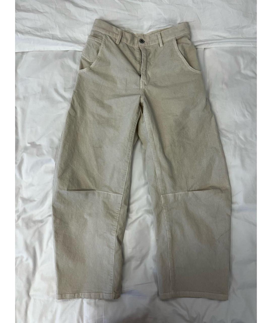 NILI LOTAN Белые прямые джинсы, фото 4