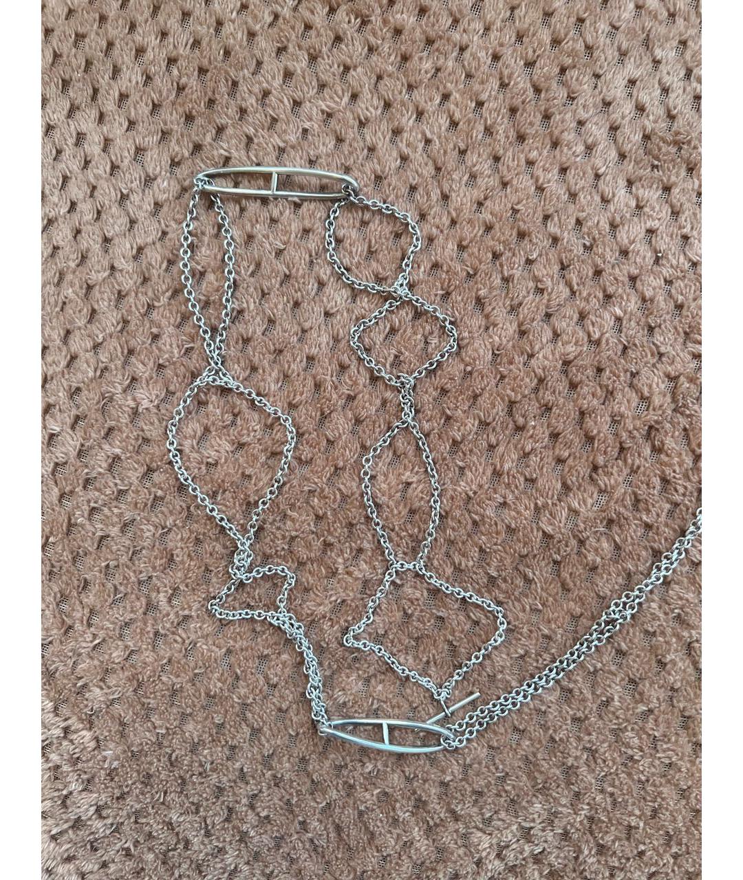 HERMES Серебряное серебряное колье, фото 3