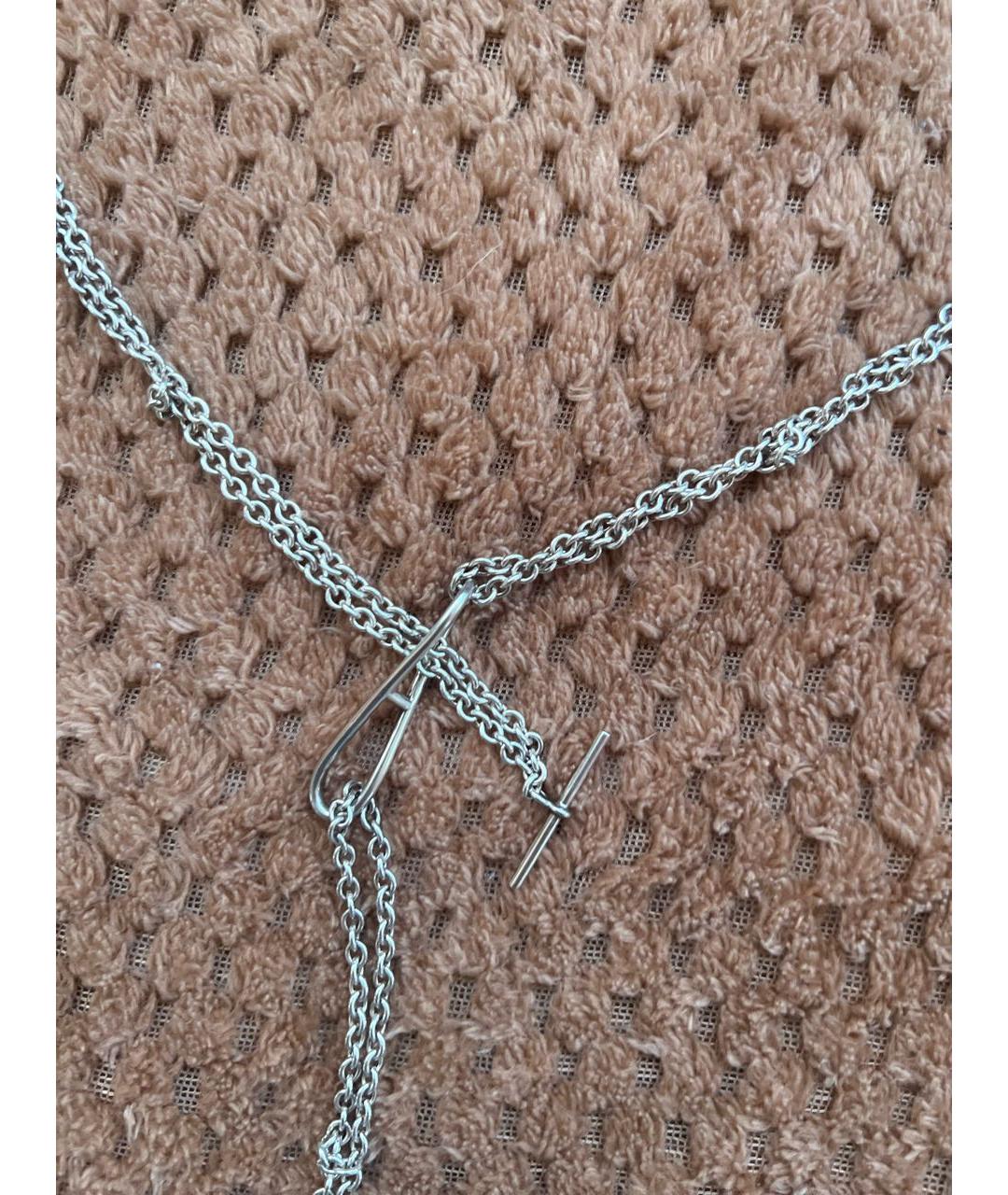 HERMES Серебряное серебряное колье, фото 5