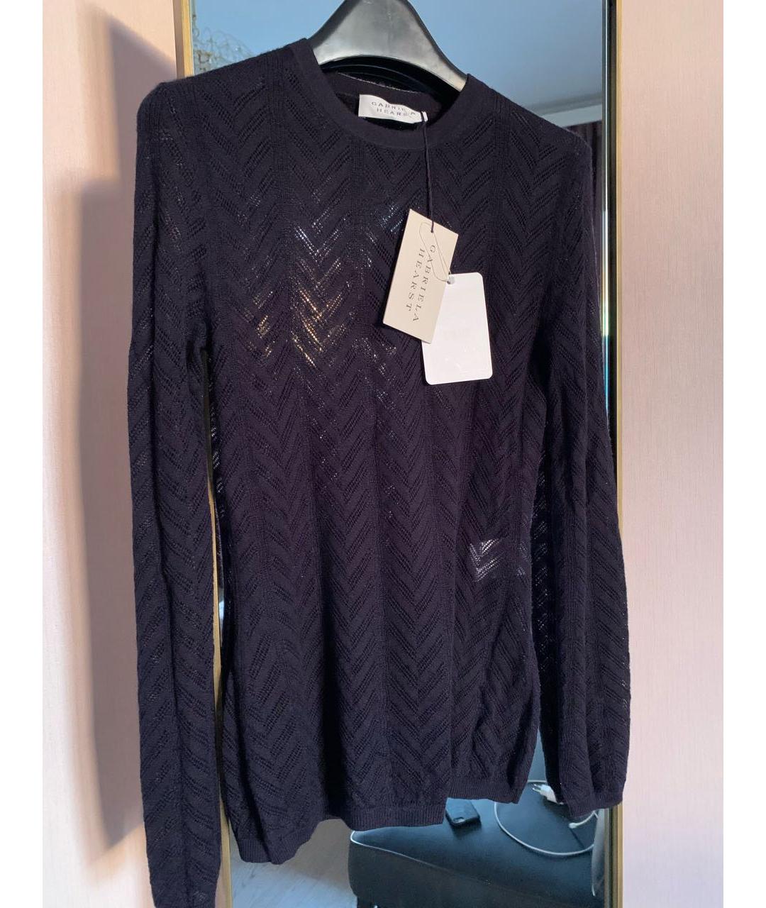 GABRIELA HEARST Темно-синий кашемировый джемпер / свитер, фото 3