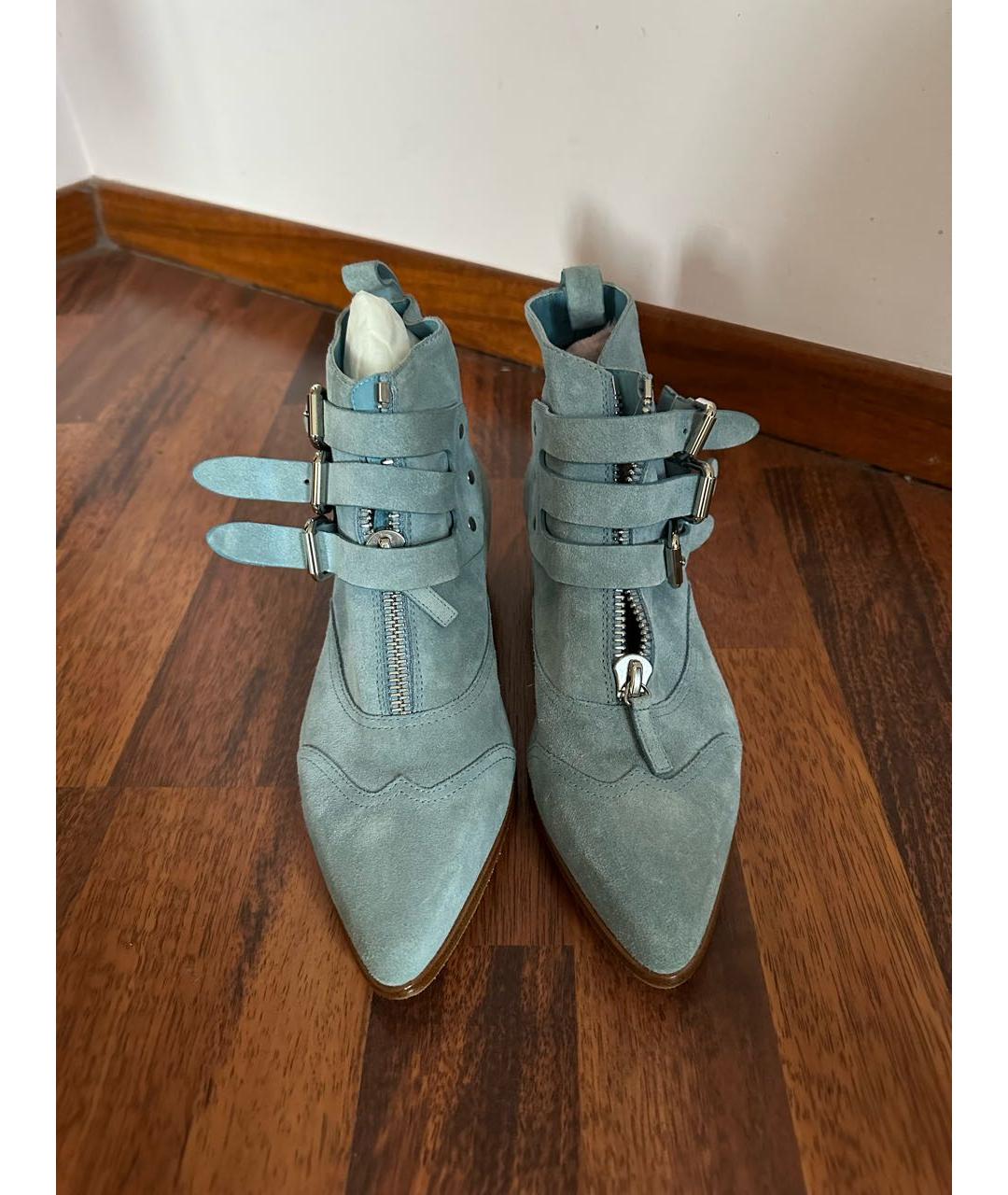 TABITHA SIMMONS Голубые замшевые ботинки, фото 2