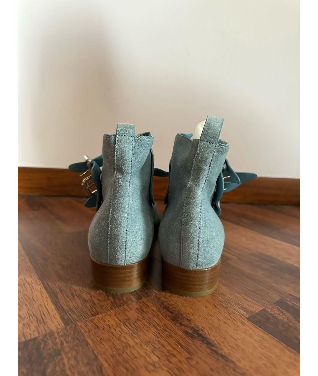 TABITHA SIMMONS Голубые замшевые ботинки, фото 3