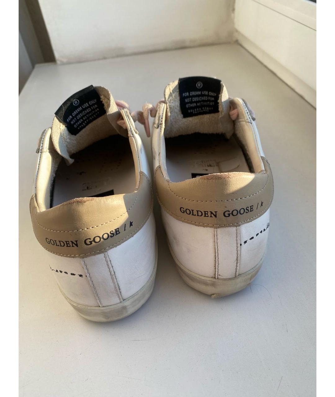 GOLDEN GOOSE DELUXE BRAND Белые кожаные кеды, фото 4
