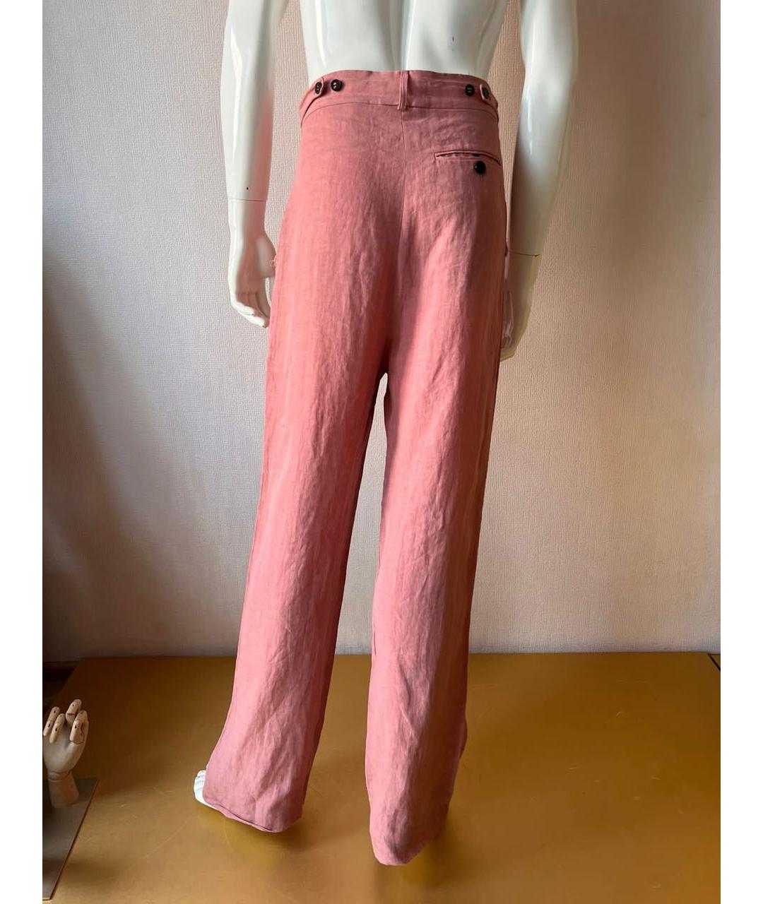 DAMIR DOMA Розовые льняные повседневные брюки, фото 8