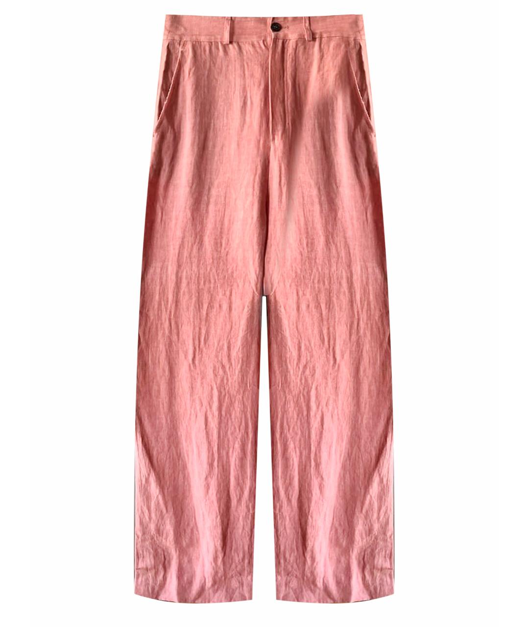 DAMIR DOMA Розовые льняные повседневные брюки, фото 1