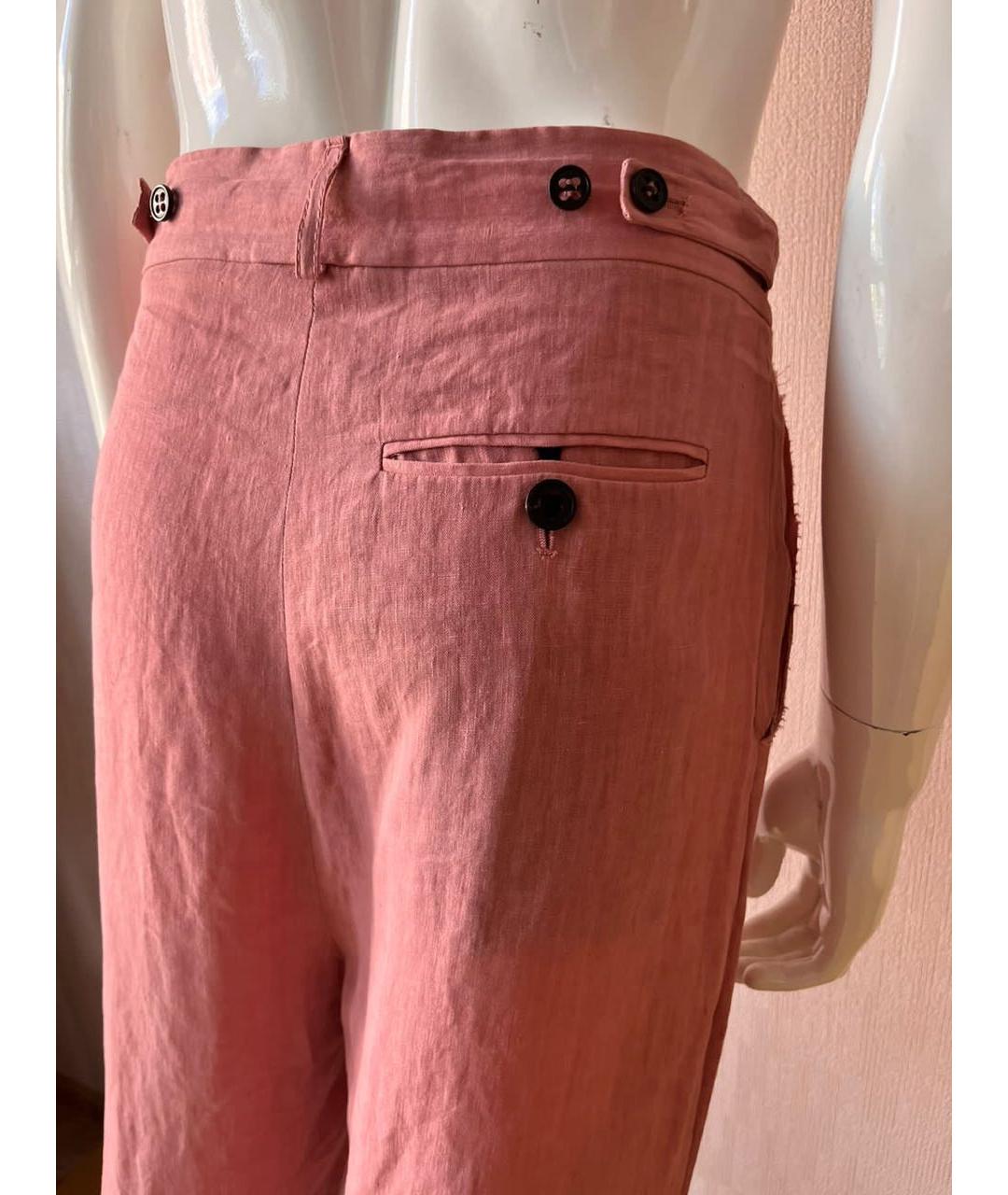 DAMIR DOMA Розовые льняные повседневные брюки, фото 6