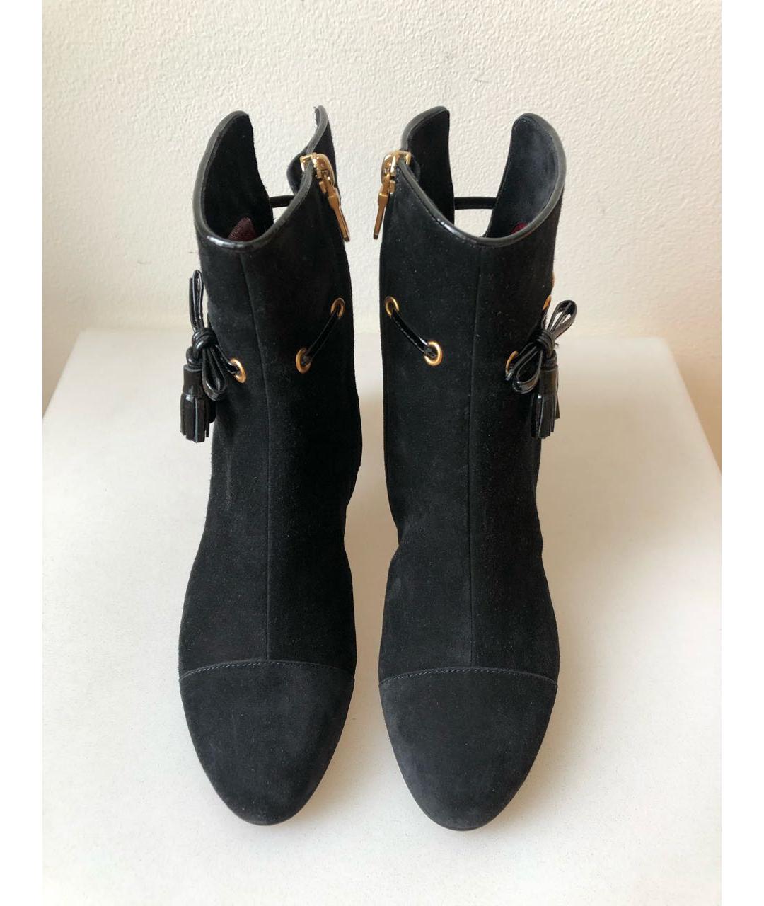 BALLY Черные замшевые ботинки, фото 2