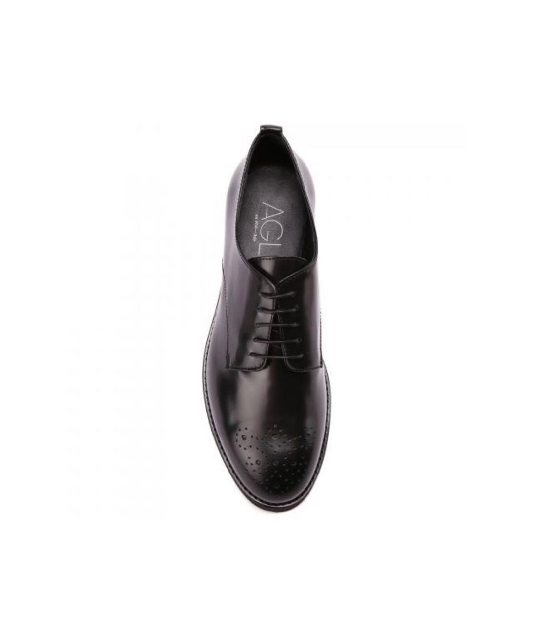 AGL Черные кожаные туфли, фото 2