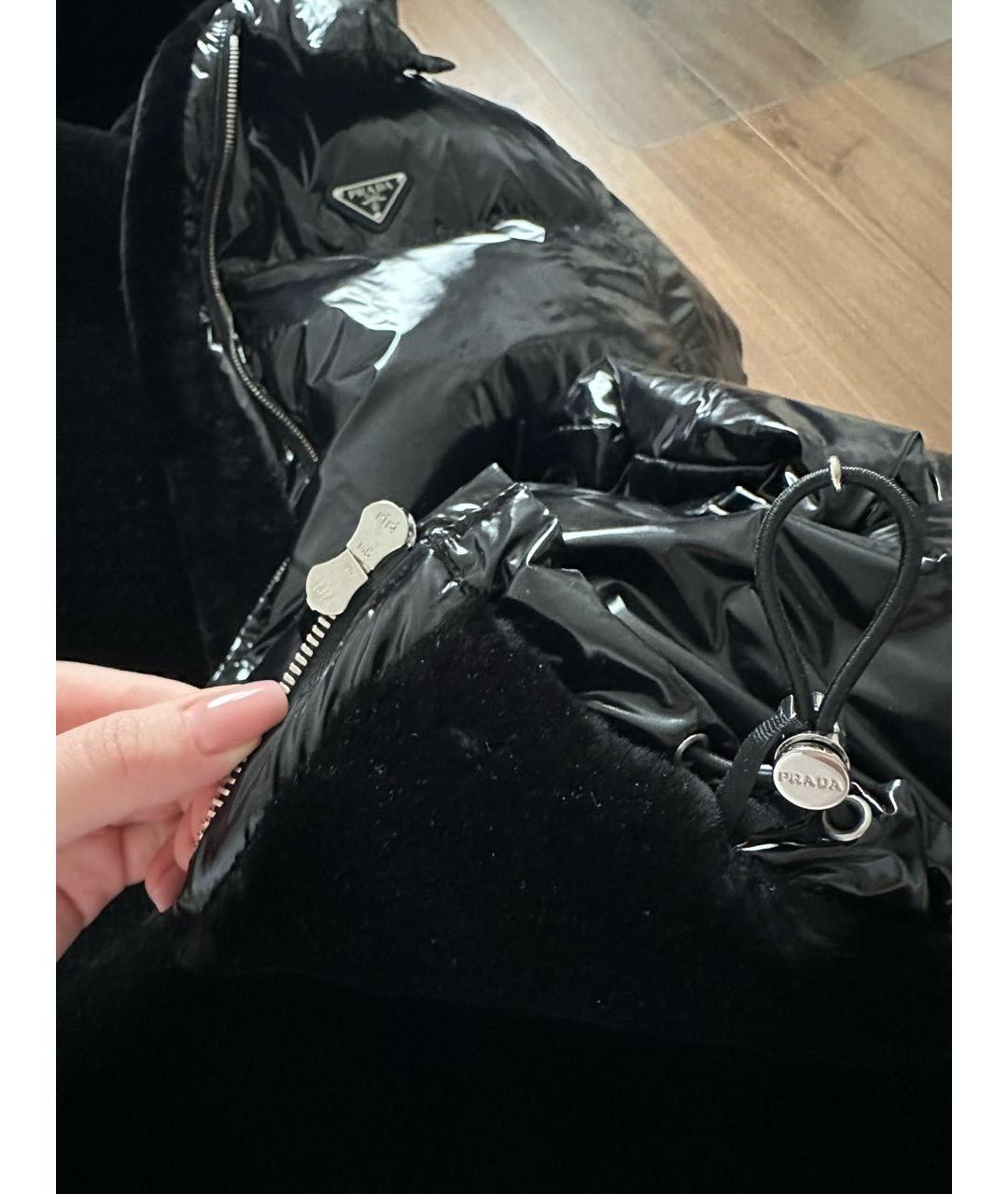 PRADA Черный пуховик, фото 4