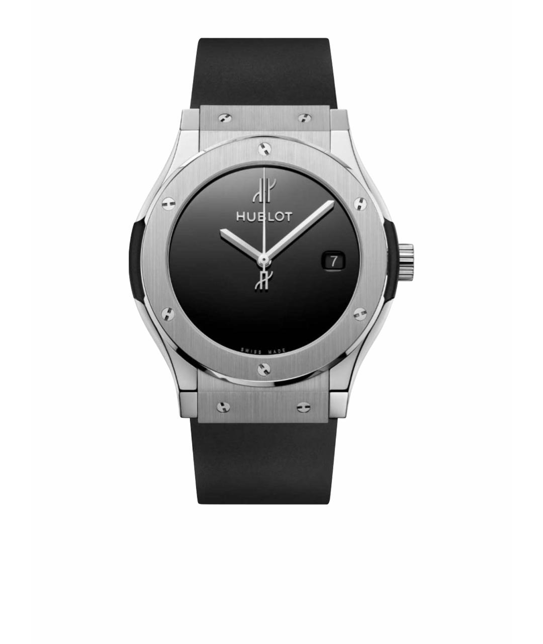 HUBLOT Черные металлические часы, фото 1