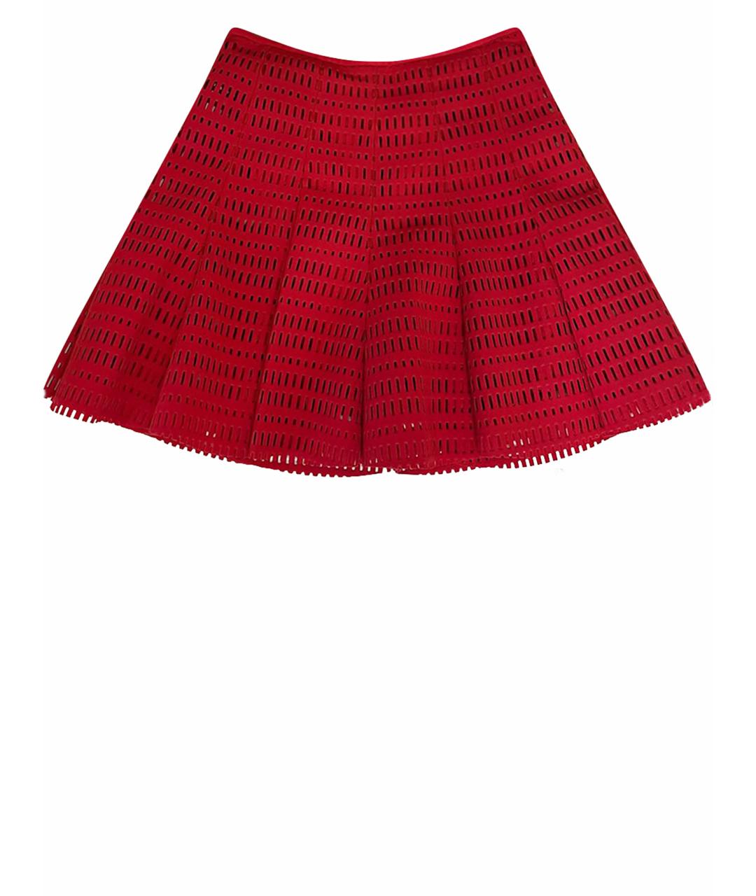 SANDRO Красная юбка миди, фото 1