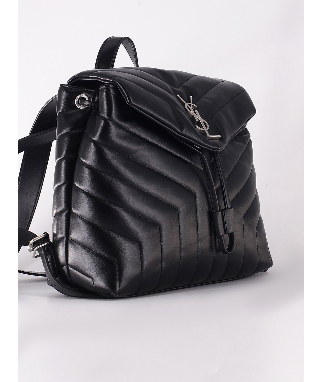 SAINT LAURENT Черный кожаный рюкзак, фото 2
