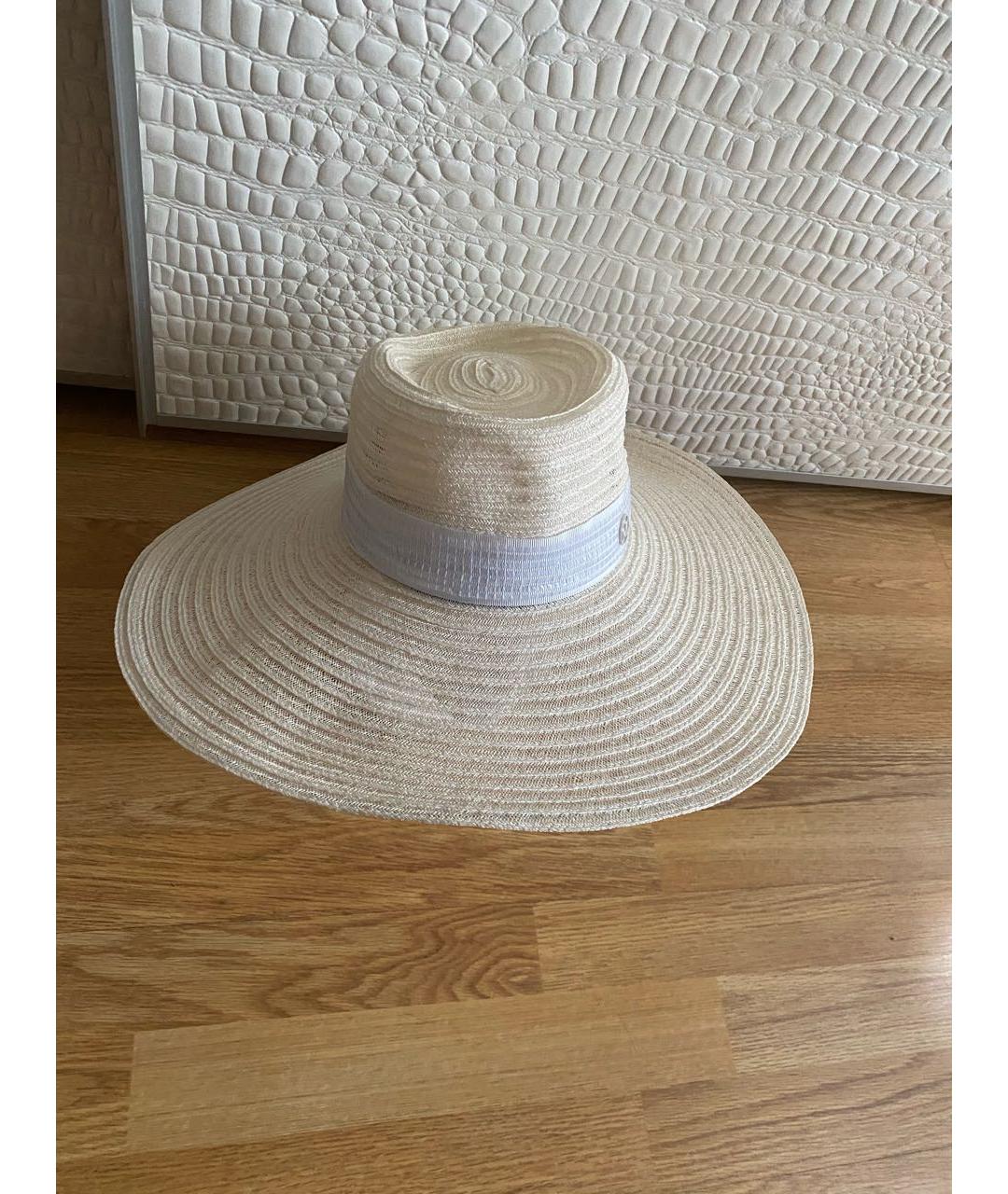 MAISON MICHEL Белая синтетическая шляпа, фото 9