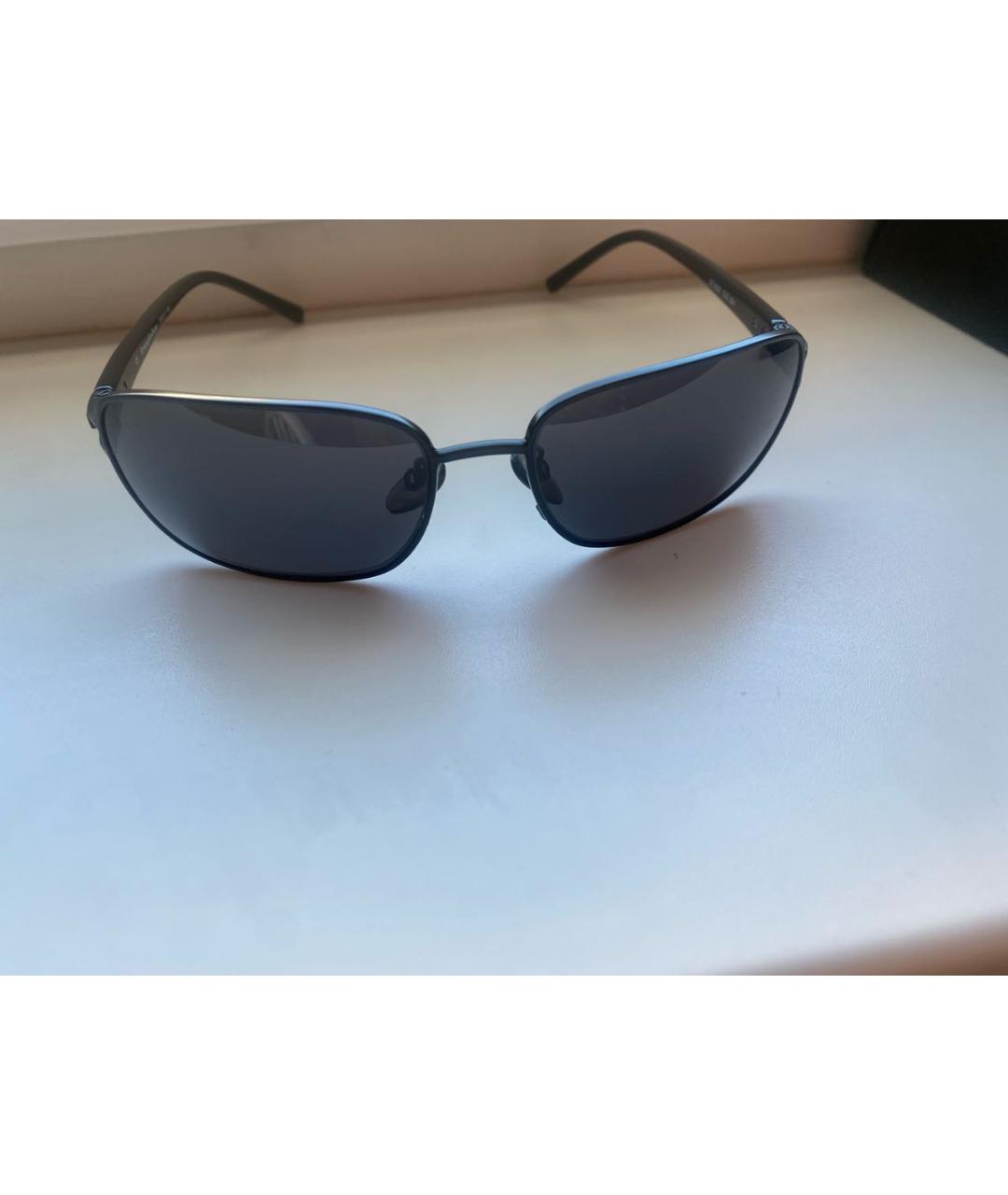 ERMENEGILDO ZEGNA Черные пластиковые солнцезащитные очки, фото 8