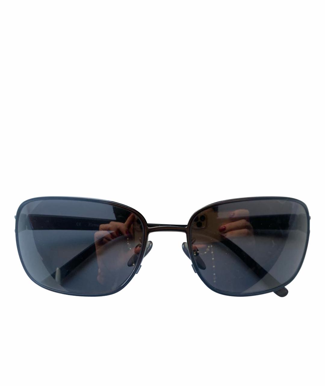 ERMENEGILDO ZEGNA Черные пластиковые солнцезащитные очки, фото 1