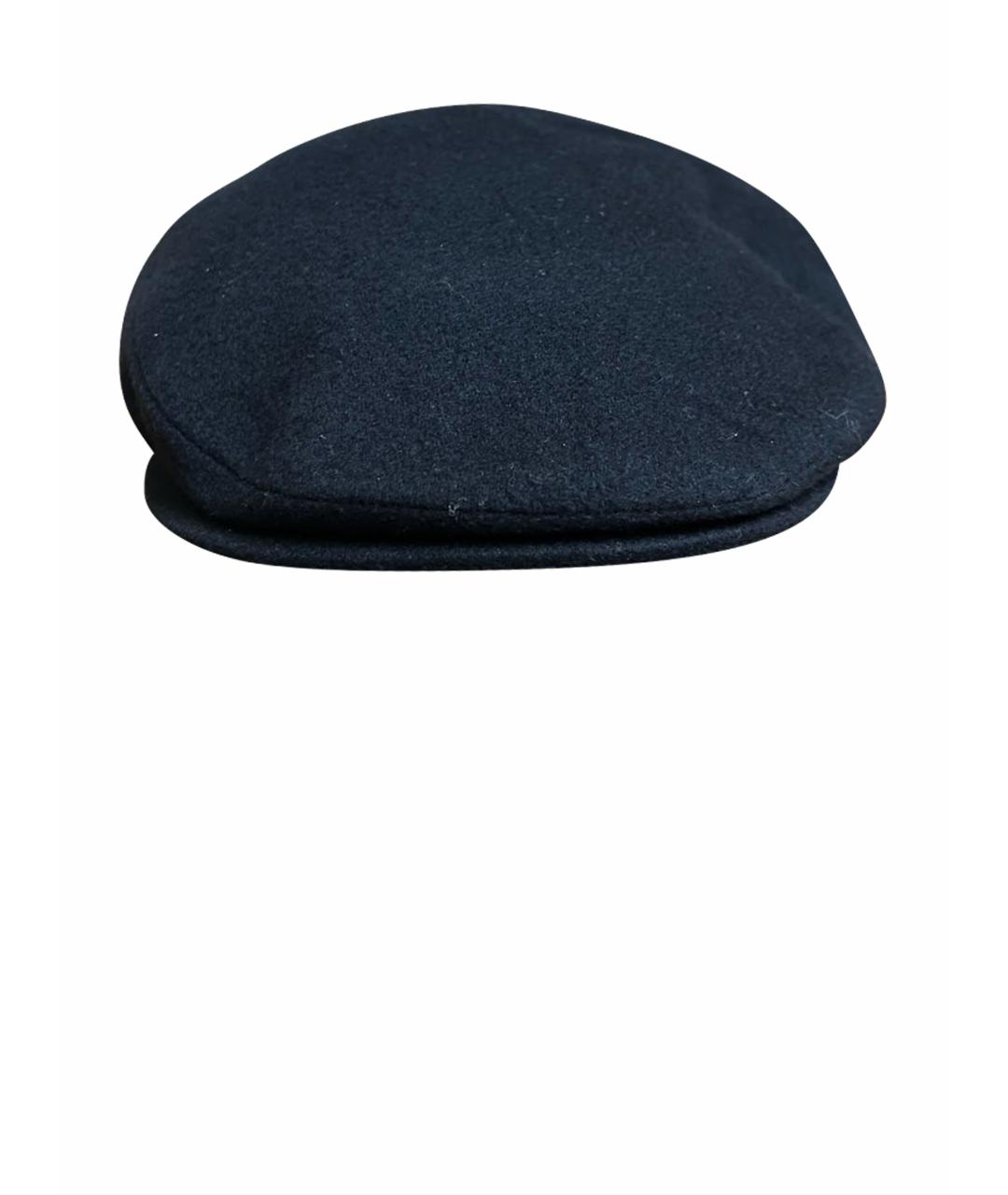 BORSALINO Черная кашемировая кепка/бейсболка, фото 1