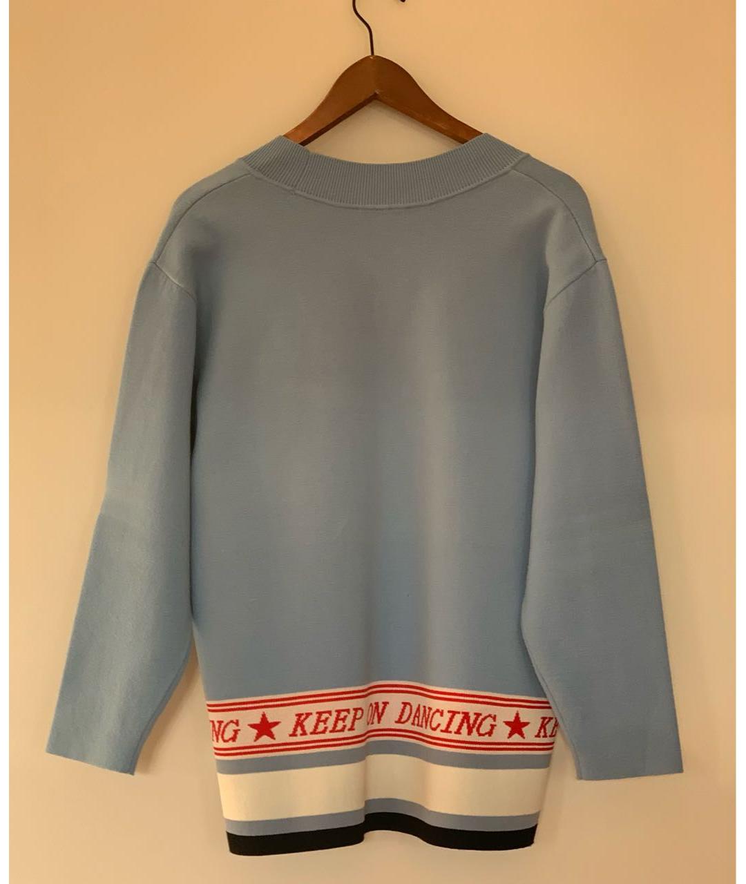 SANDRO Голубой вискозный джемпер / свитер, фото 6