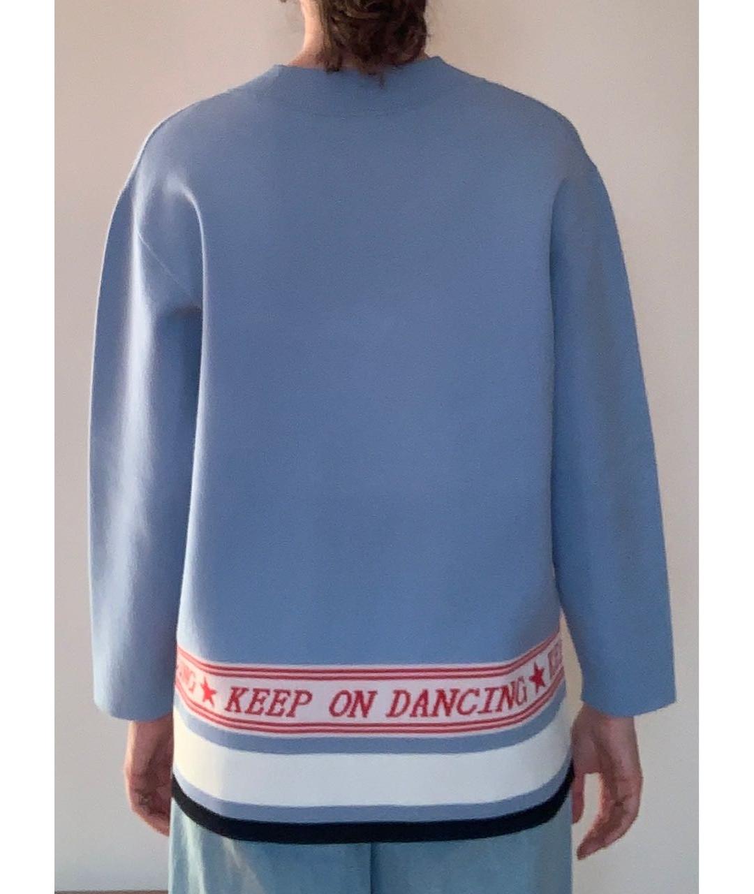 SANDRO Голубой вискозный джемпер / свитер, фото 2