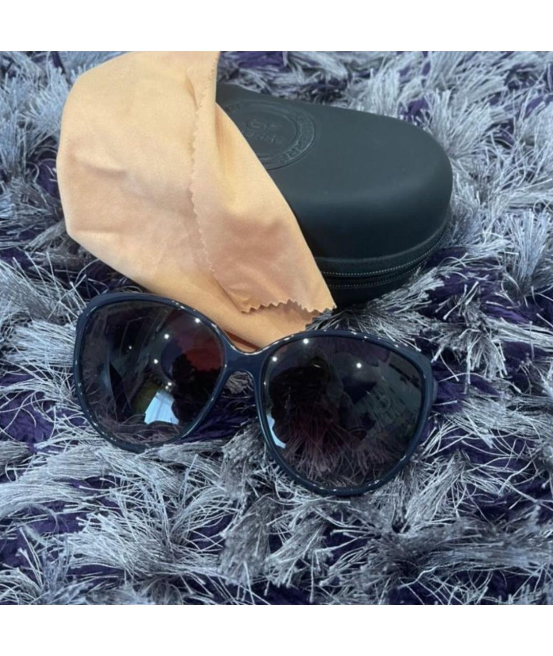 GIANFRANCO FERRE Темно-синие пластиковые солнцезащитные очки, фото 4