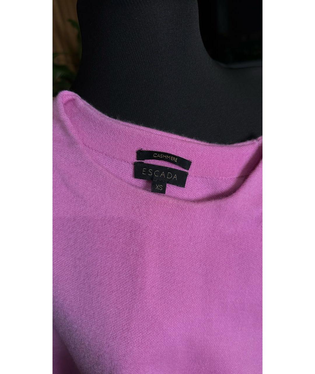 ESCADA Розовый кашемировый джемпер / свитер, фото 4