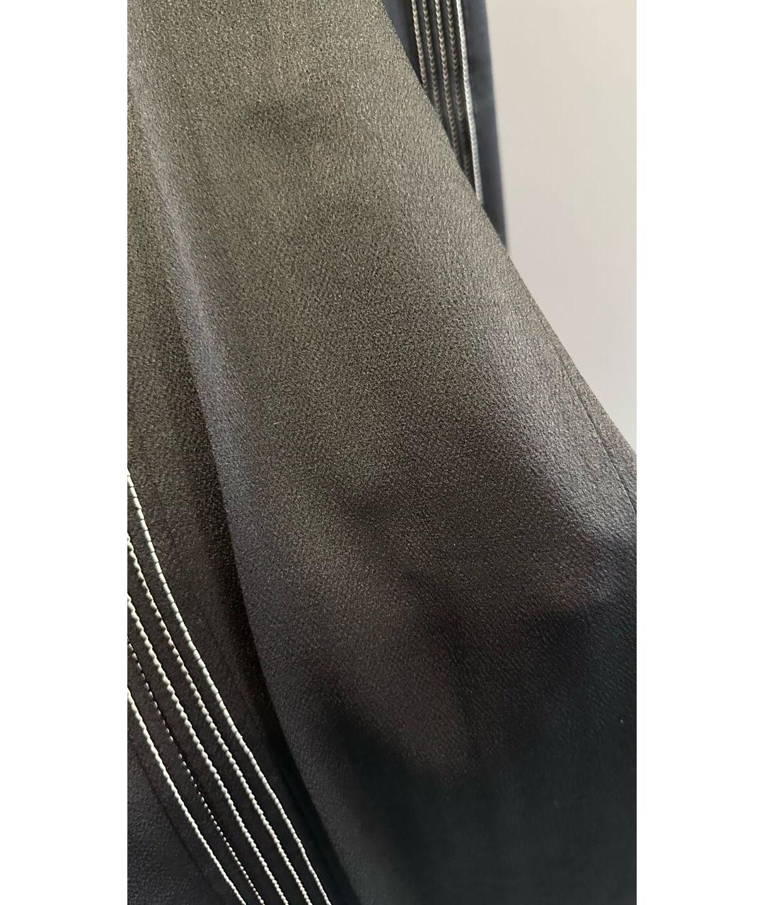 VALENTINO Черные шелковые брюки широкие, фото 4
