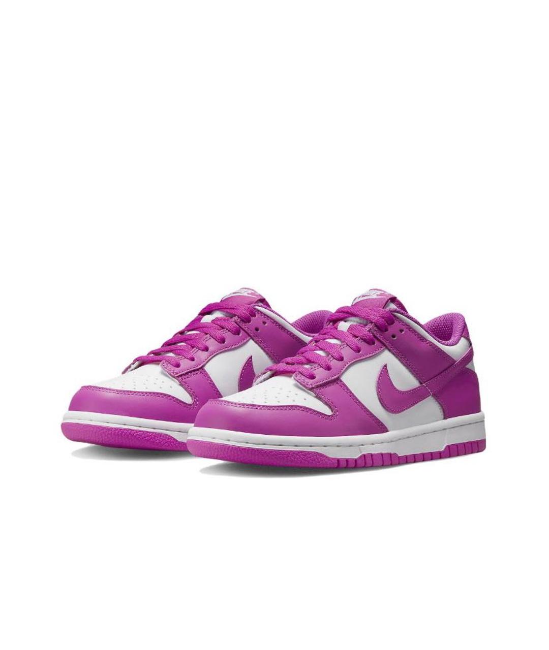 NIKE Фуксия кожаные кроссовки, фото 2