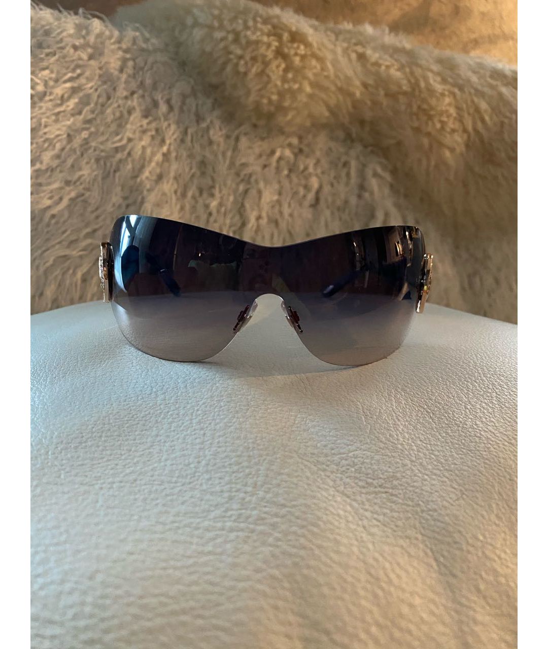 CHOPARD Синие пластиковые солнцезащитные очки, фото 9