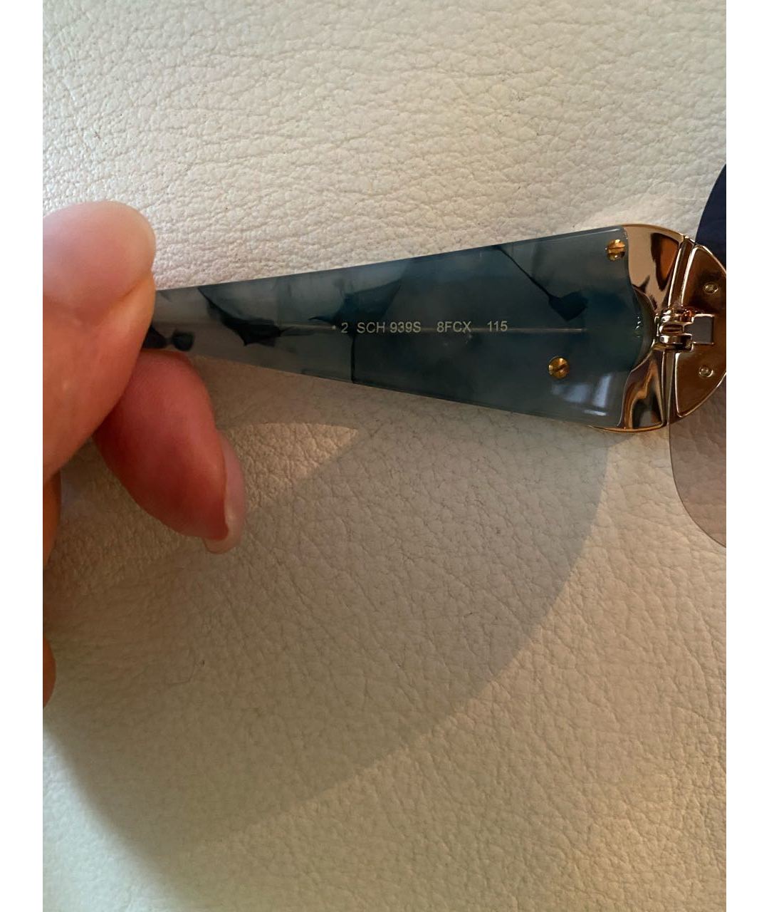 CHOPARD Синие пластиковые солнцезащитные очки, фото 4