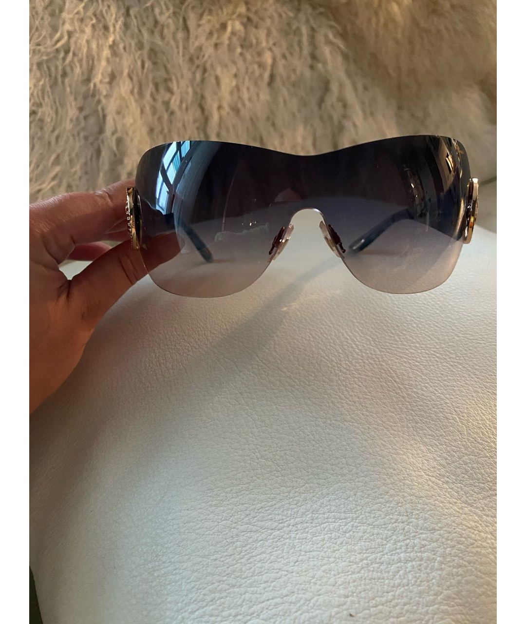 CHOPARD Синие пластиковые солнцезащитные очки, фото 8
