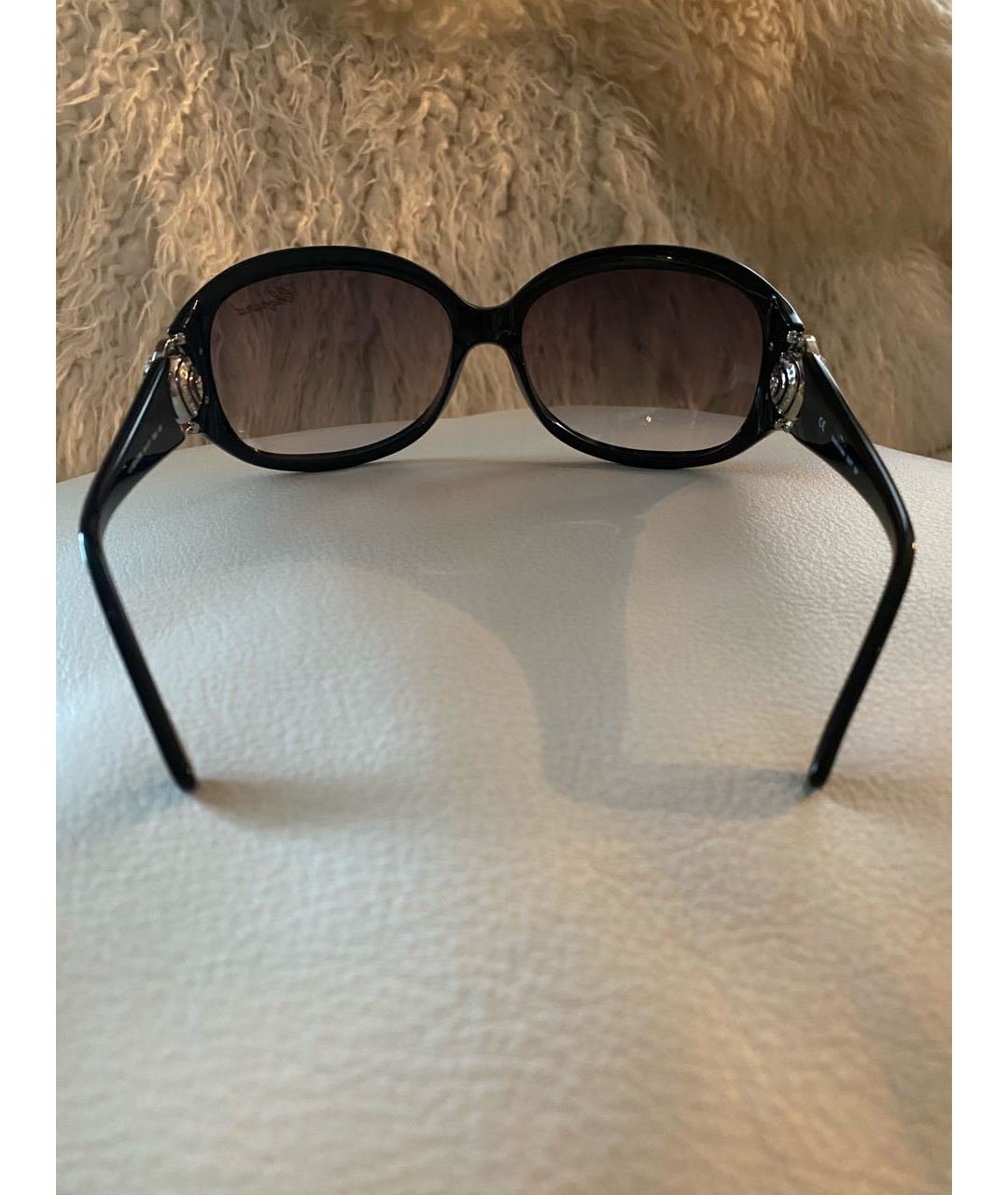 CHOPARD Черные пластиковые солнцезащитные очки, фото 5
