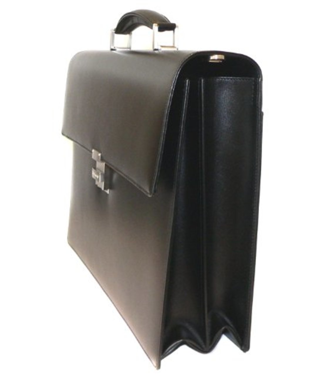 MONTBLANC Черный кожаный портфель, фото 3