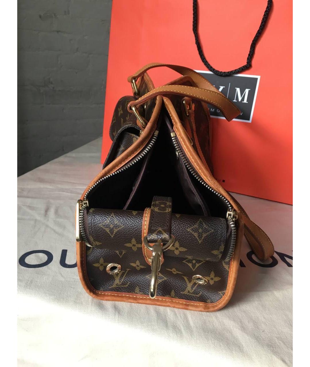 LOUIS VUITTON Коричневая кожаная дорожная/спортивная сумка, фото 2