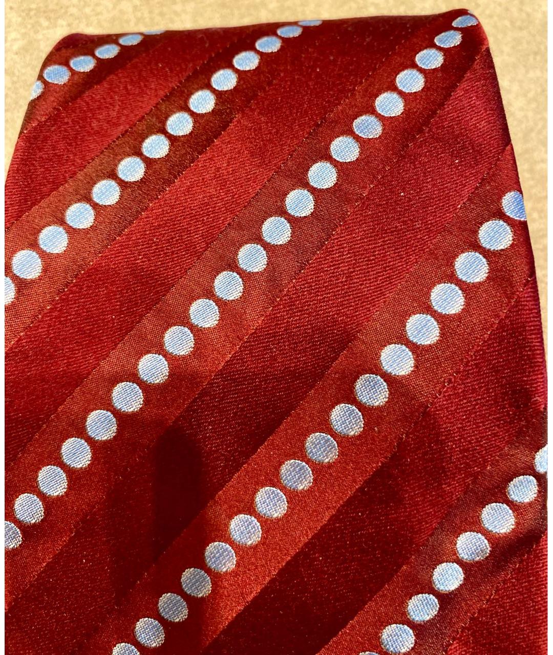 ZILLI Бордовый шелковый галстук, фото 3