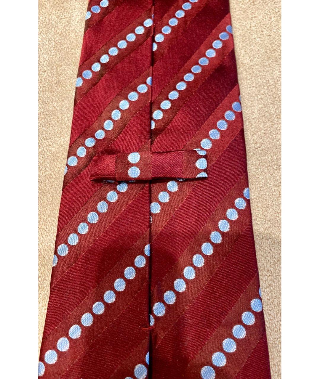 ZILLI Бордовый шелковый галстук, фото 6