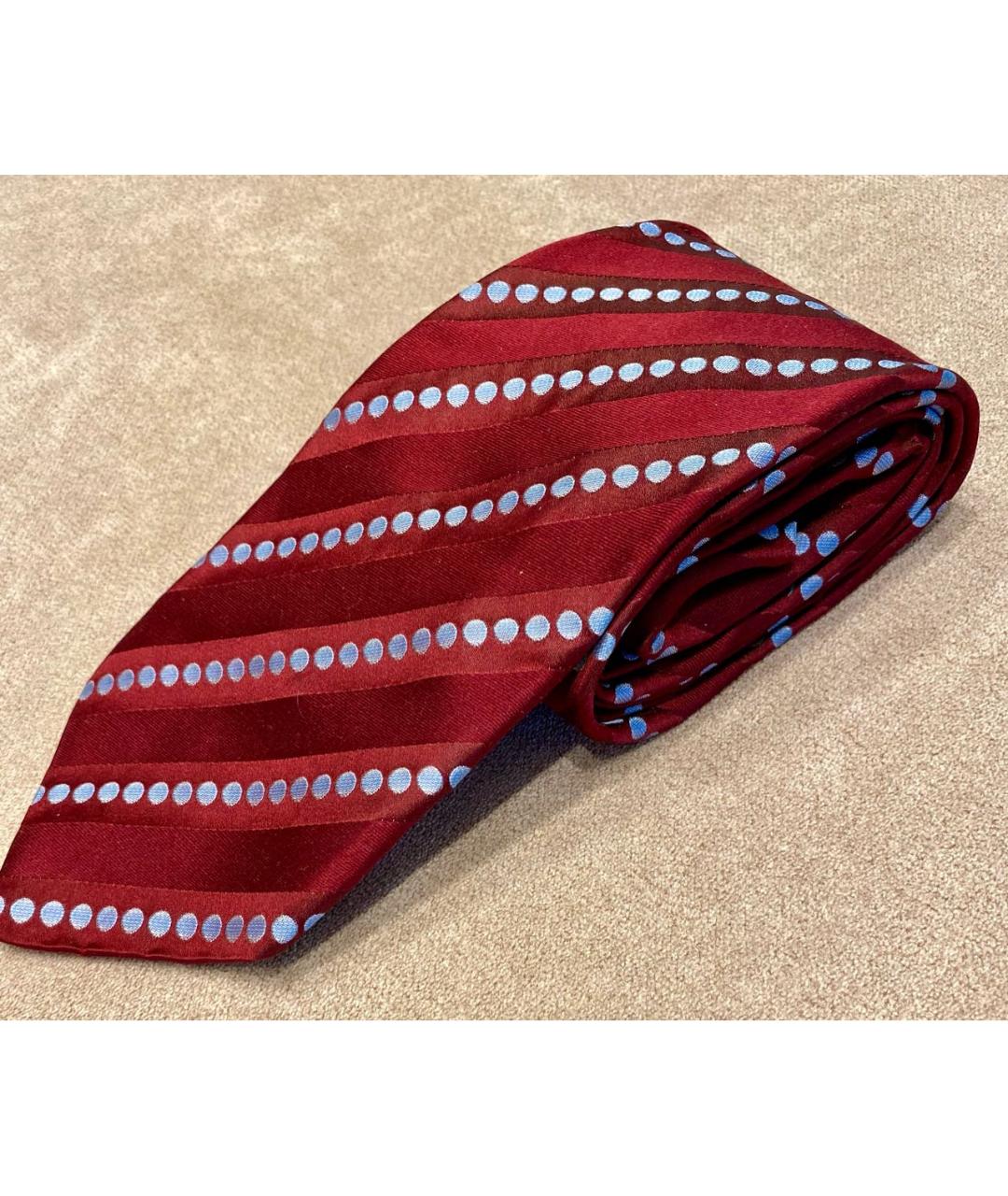 ZILLI Бордовый шелковый галстук, фото 8