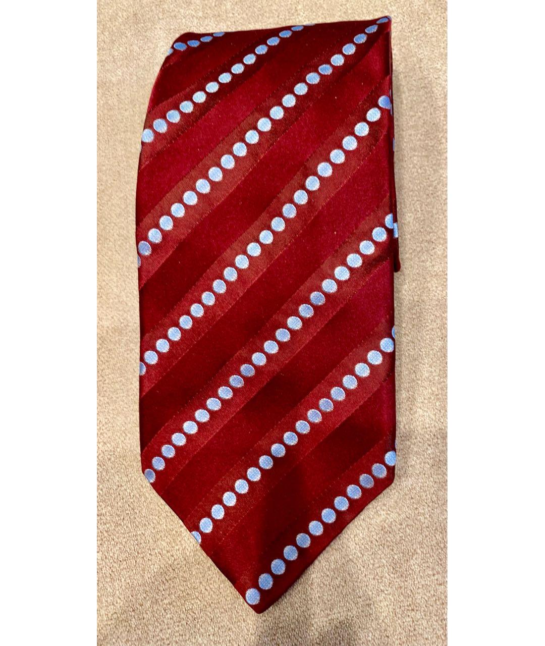 ZILLI Бордовый шелковый галстук, фото 2