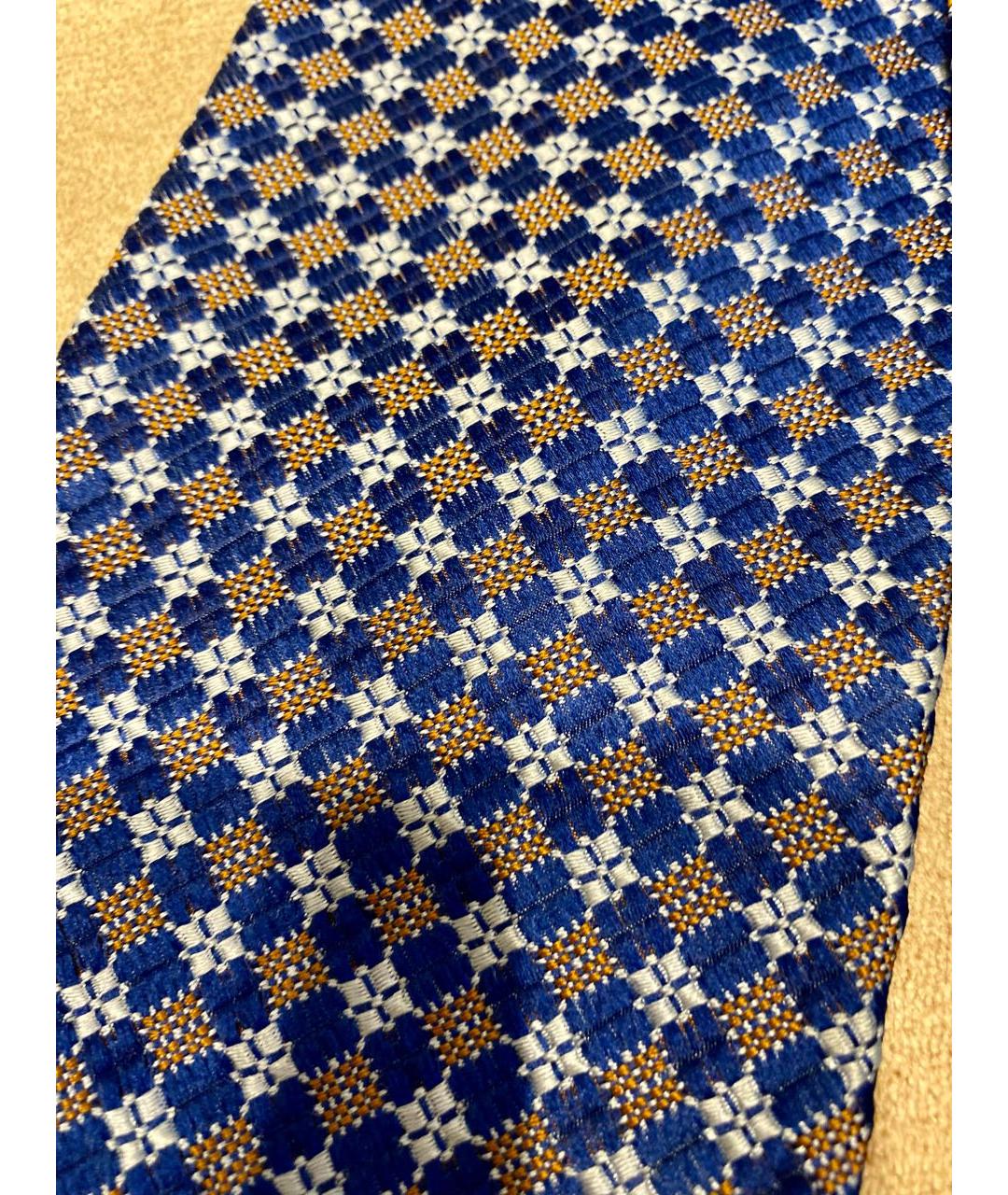 ZILLI Синий шелковый галстук, фото 8