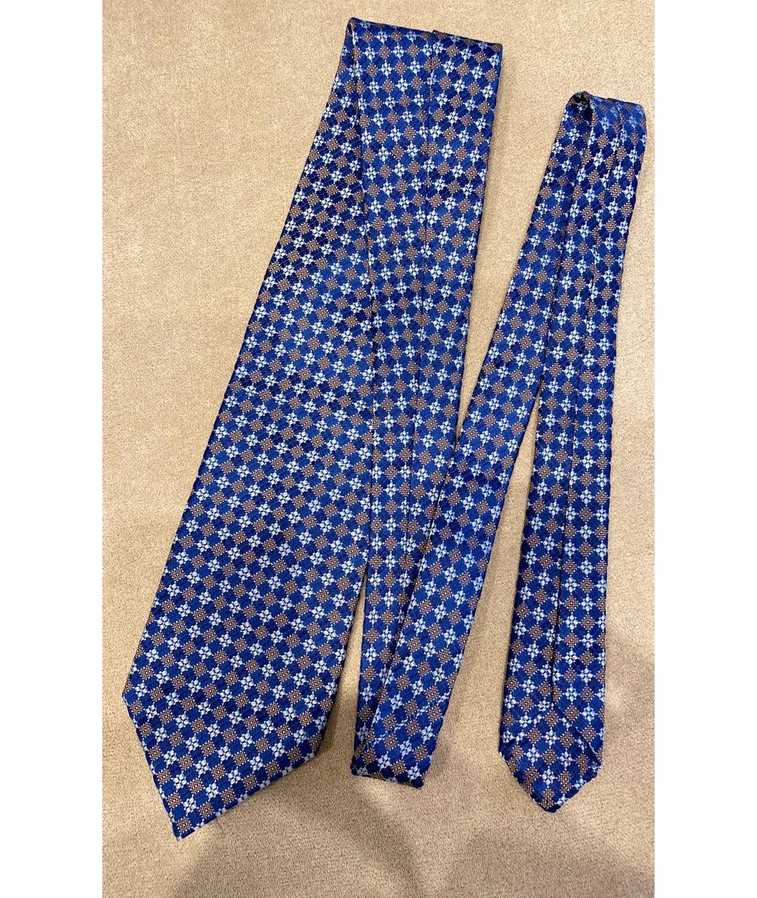 ZILLI Синий шелковый галстук, фото 4