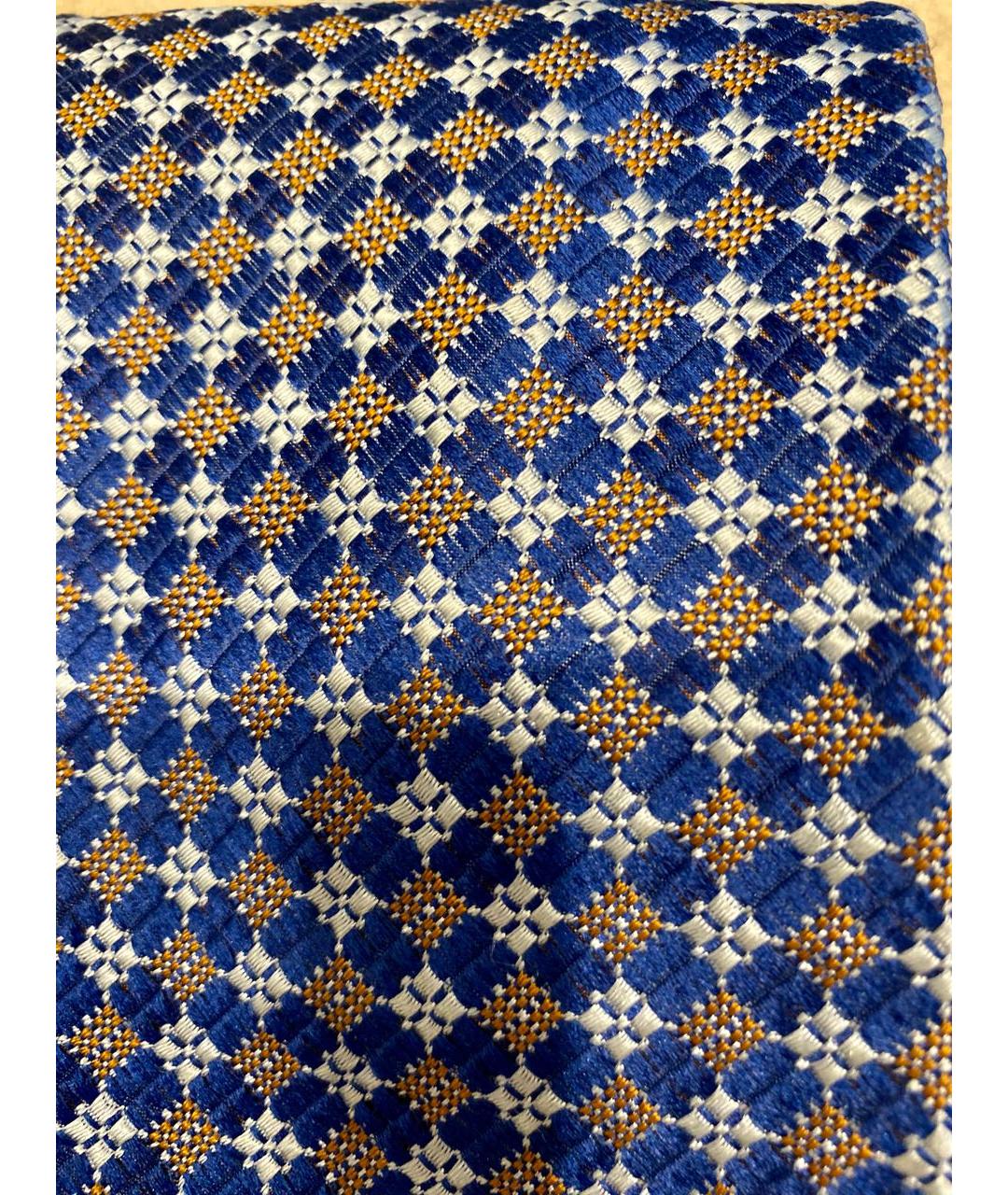 ZILLI Синий шелковый галстук, фото 3