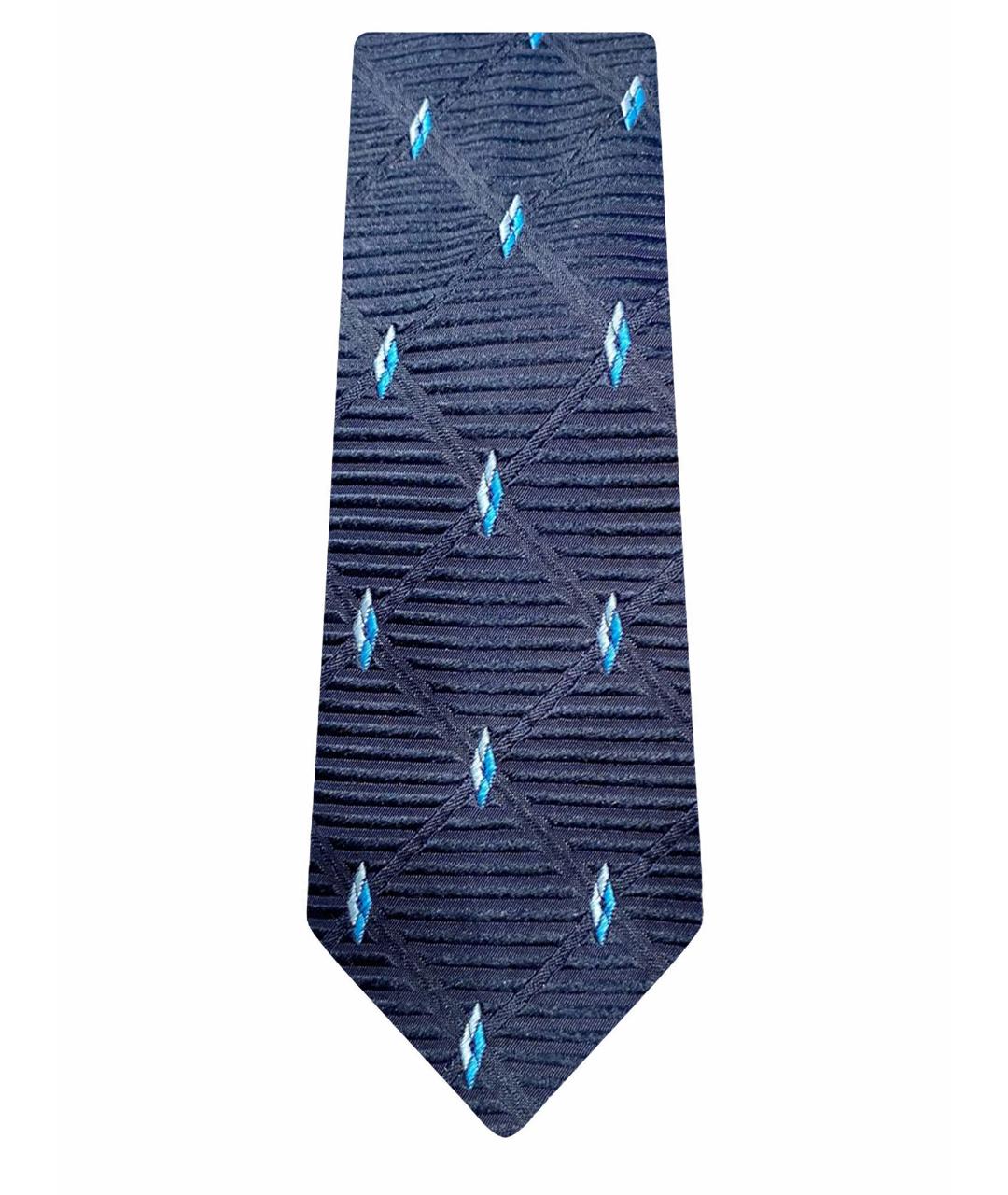 KENZO Синий шелковый галстук, фото 1