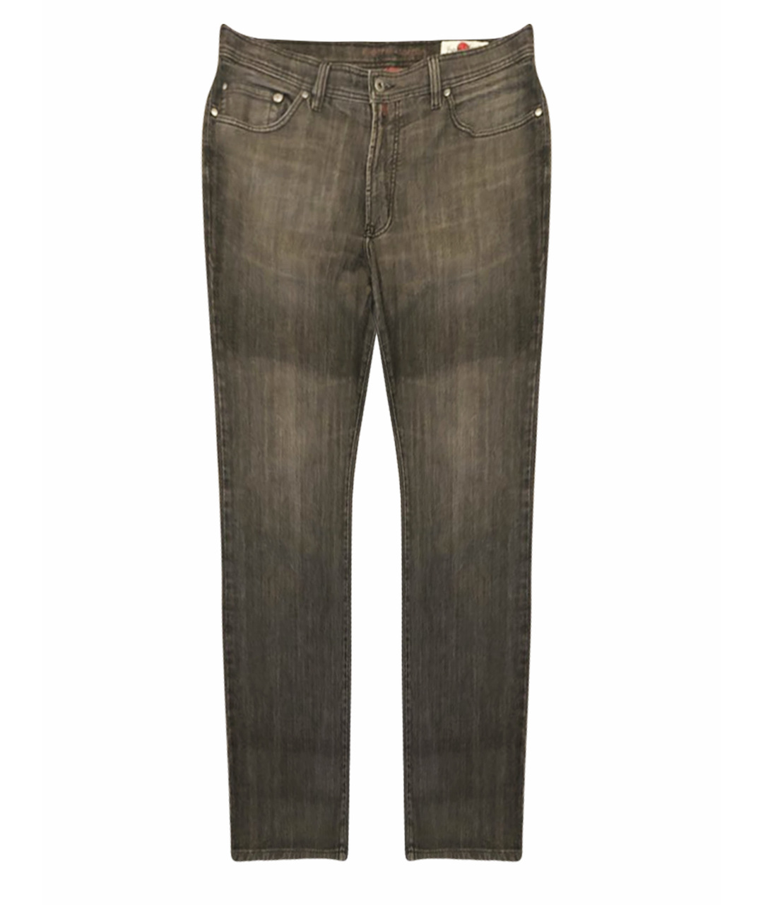 PIERRE CARDIN Серые хлопко-эластановые прямые джинсы, фото 1