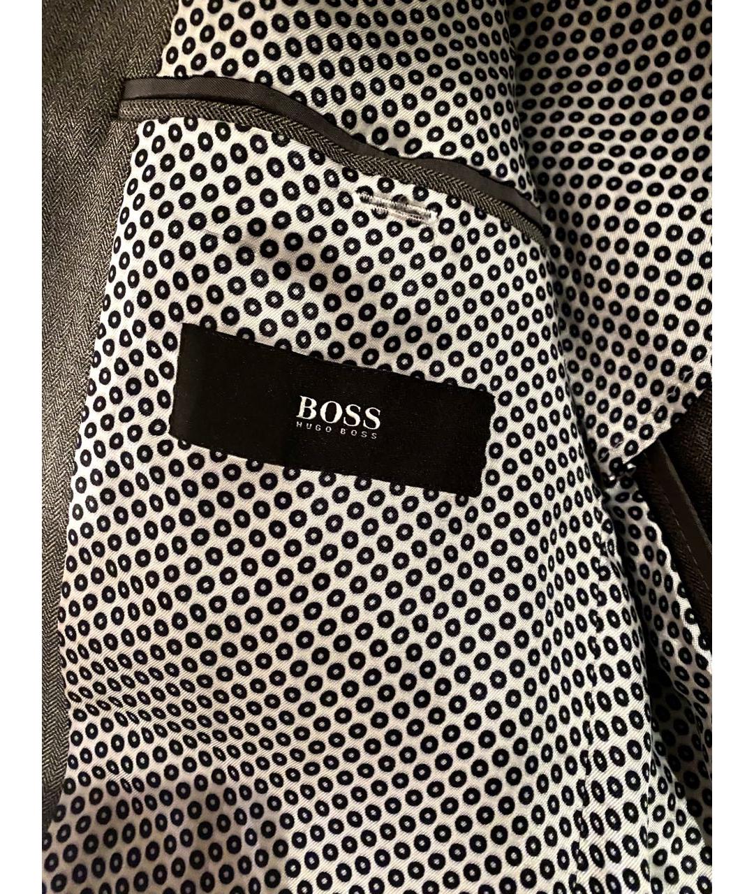 HUGO BOSS Антрацитовый шерстяной пиджак, фото 5