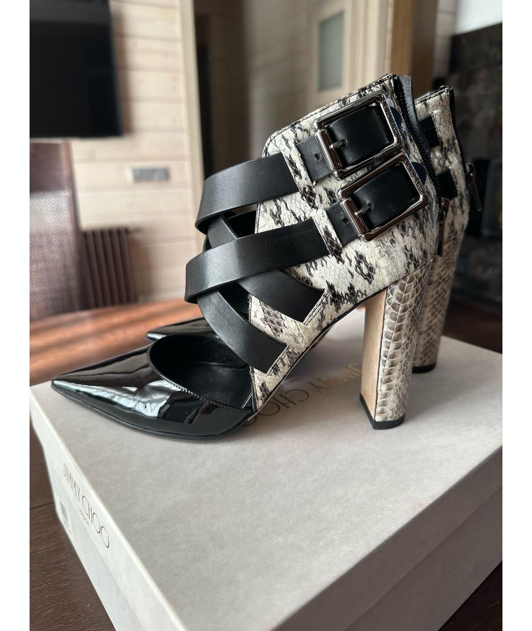 JIMMY CHOO Черные кожаные туфли, фото 5